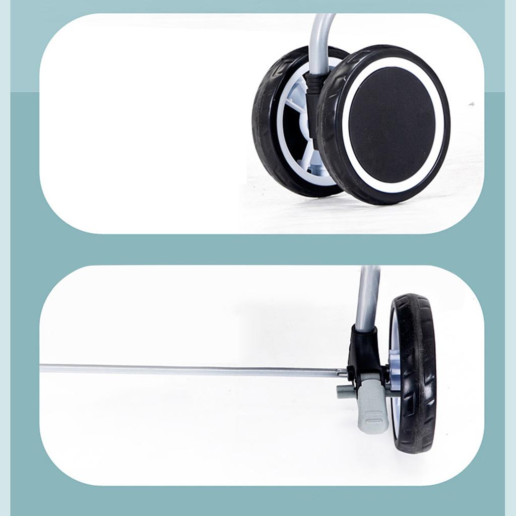 Haustierwagen Outdoor Tragbar Faltbar Kleiner Haustierwagen für Hund Katzen Maus Kaninchen Rosa