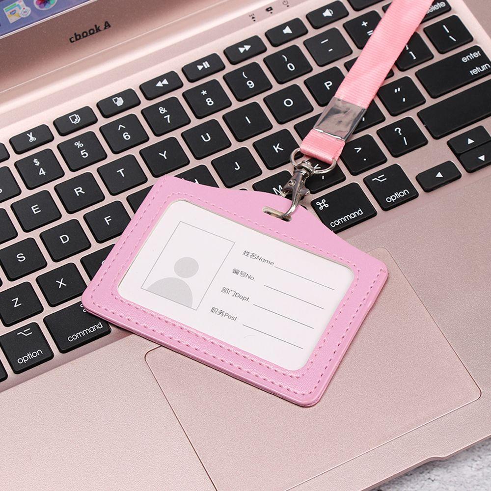 New Badge Case Office Supplies Protective Shell Card Sleeve Bus ID Holders Name Card Holders