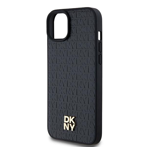 Dkny Dkhmp15Spshrpsk Iphone 15 / 14 / 136.1 Czarny/Black Hardcase Leather Pattern Metal Logo Magsafe