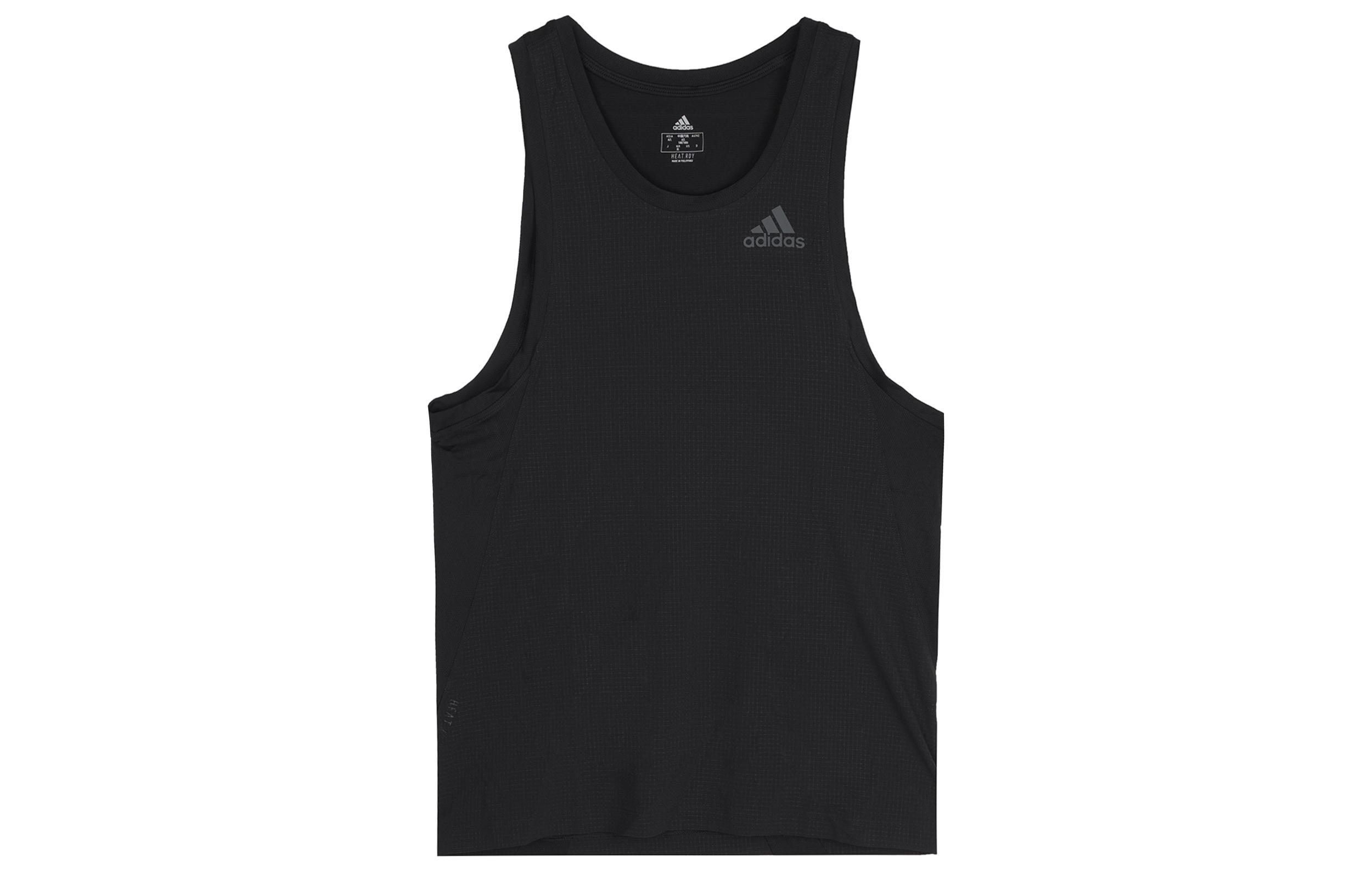Adidas Tank Tops Men s Black Crew Neck Moderate Straight Fit GT8269 M