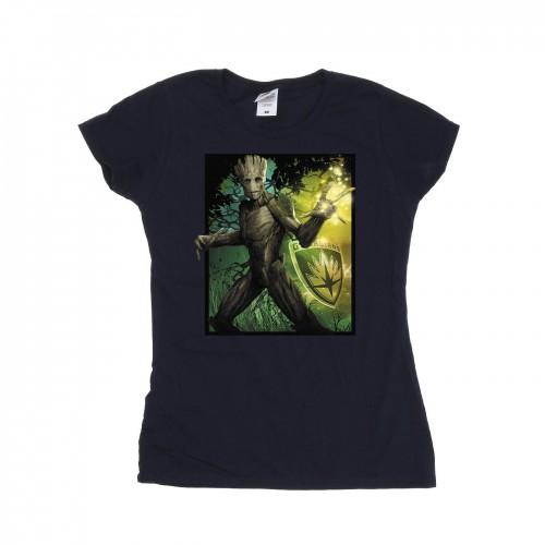 

Marvel Womens/Ladies Guardians Of The Galaxy Groot Forest Energy Cotton T-Shirt XXL білий