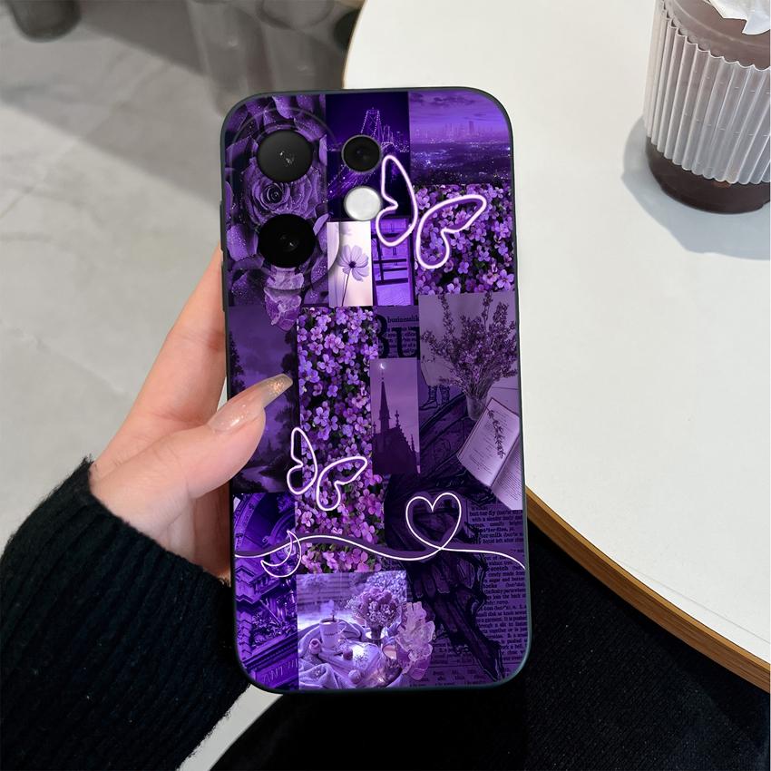 For Vivo V60 V50 V40 Lite V30 V20 SE V70 FE Phone Case Multicolor Hearts Full Protection Soft Smooth Liquid Silicone Housing For Vivo Shockproof Shell