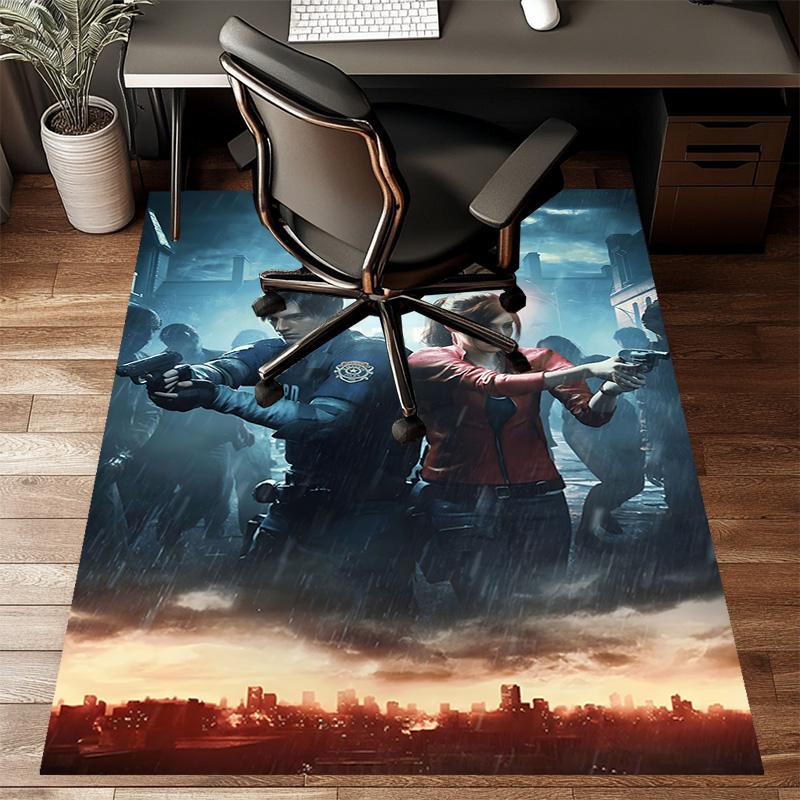 Resident Evil Printed Area Rug Carpet for Bedroom Living Room Home Decor Rugs Mat Non Slip Mat Rug for Bedside