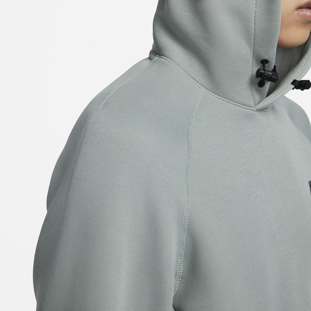 Nike Αθλητικά Ρούχα Tech Fleece Ανδρική Φούτερ Μπλούζα με Κουκούλα Μικα-Πράσινο FB8017-330