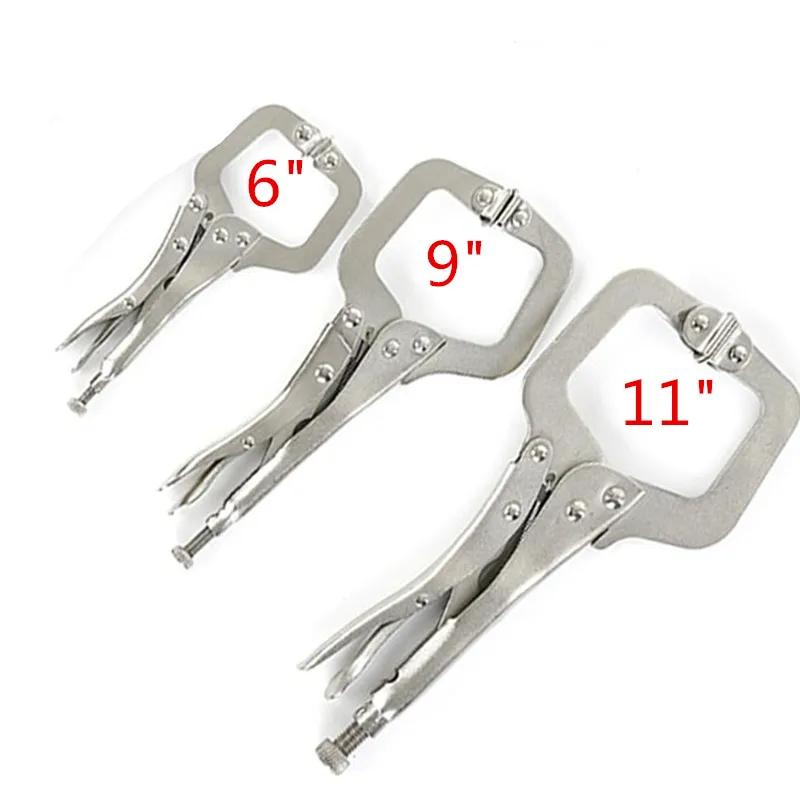 Adjustable Locking Pliers with Swivel Pad & Tenon Locator for Woodworking - Durable Steel Alloy Hand Tool for Carpentry DIY