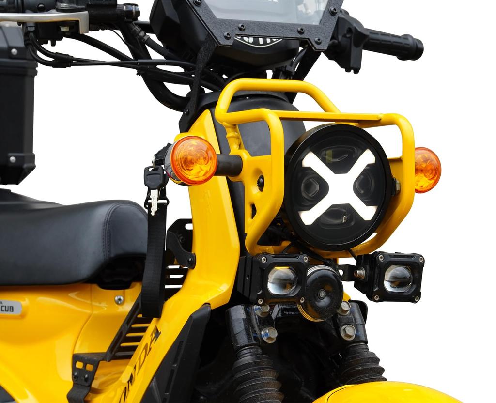 HENGTUAOTO Cross Cab CC110 5.75 Inch LED Headlight X-Style White DRL Headlight Fixing Ring