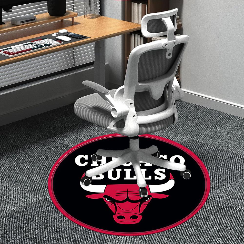 

1pc Chicago BullsChair Carpet for Office, Non-slip, Soft and Durable Office Rug, Perfect for Office yy250925257 80cm by 80cm