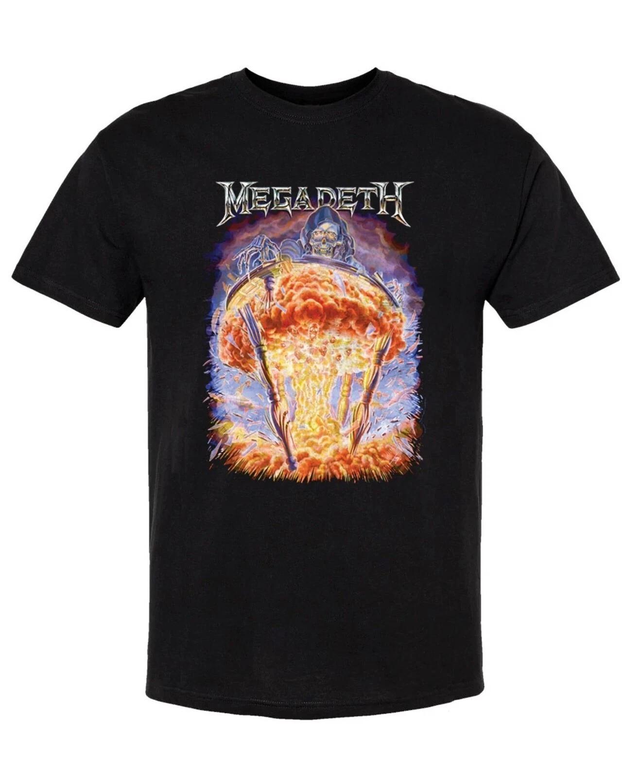 MEGADETH cd lgo BOMB SPLATTER Official SHIRT XL New rust in peace sells killing M