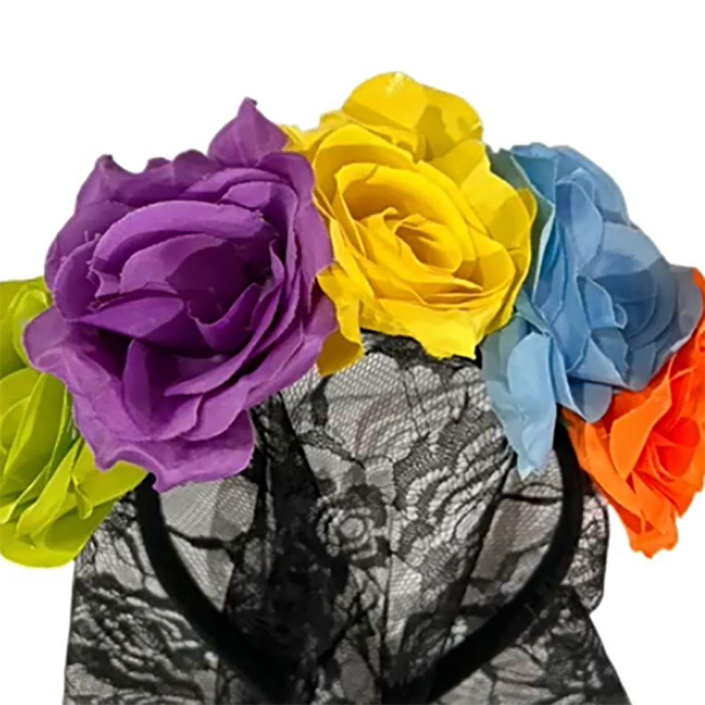 Decoration Supplies Halloween Simulation Flower Headband  Stage Performance