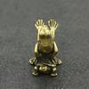 Antike Spiel Messing Schildkröte Frosch Miniatur Statue Dekoration Schreibtischdekoration Heimdekoration Bronzeskulptur Wohnaccessoires