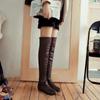 Holínky nad kolena s plochým dnem pro volný čas 44 45 46 47 48 Vysoké nad kolena Dámské kozačky na tenkou nohu Vysoké boty na stehna Žena