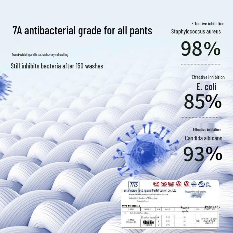 LANGSHA Men's Pure Cotton Antibacterial Boxer Shorts 3-Pack