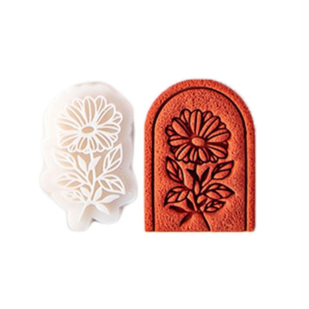 Rose Carnation Soft Pottery Polymer Clay Cutter Earrings Mold Vintage Leaf Ornaments Clay Mould Cut Embossing Making Tool