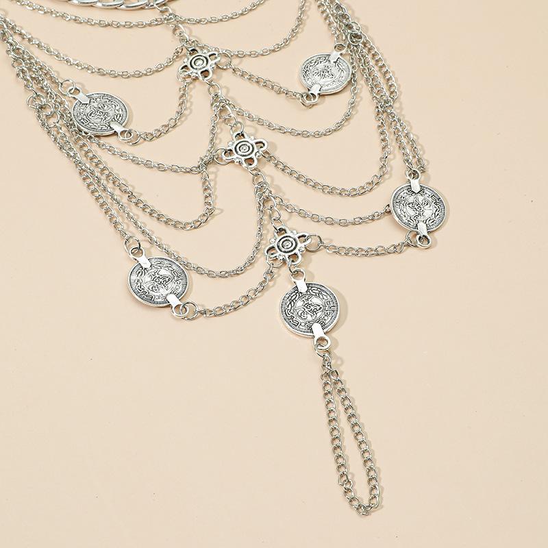 Retro European Multi-layer Flower Tassel Anklet for Women - Trendy & Creative Design