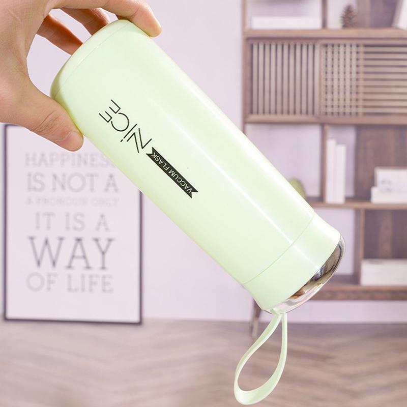 Bärbar Reseisolerad Kopp Dubbelglas Bilkork Kaffe Termosflaska Kall Dryckeskopp Termoskopp