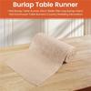 M-Modern-1 Roll Burlap Table Runner 30Cm Width 10M Long Burlap Fabric Roll Farmhouse Table Runners Country Wedding Decoration
