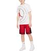 Jordan SS22 Logo Print Stripe Casual Sport Shorts Kids Bottoms Fitness-Red DR8097-687