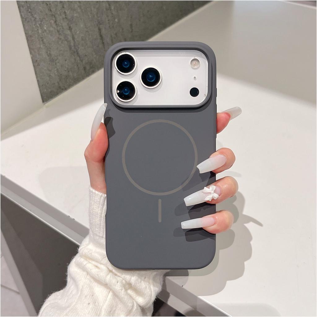 Liquid Silicone Magnetic Slim Phone Case For Magsafe Apple iPhone 13 14 15 16 17 Pro Max Plus Air Protective Soft Cover