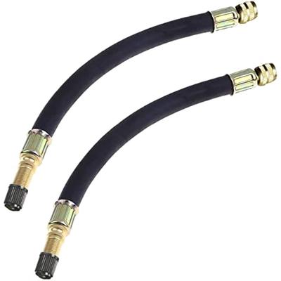 2dílný adaptér pro prodloužení ventilu pneumatiky 160 mm ohebná trubka pro prodloužení ventilu gumové pneumatiky pro auto, RV, motocykl, nákladní automobil a silniční kolo MTB