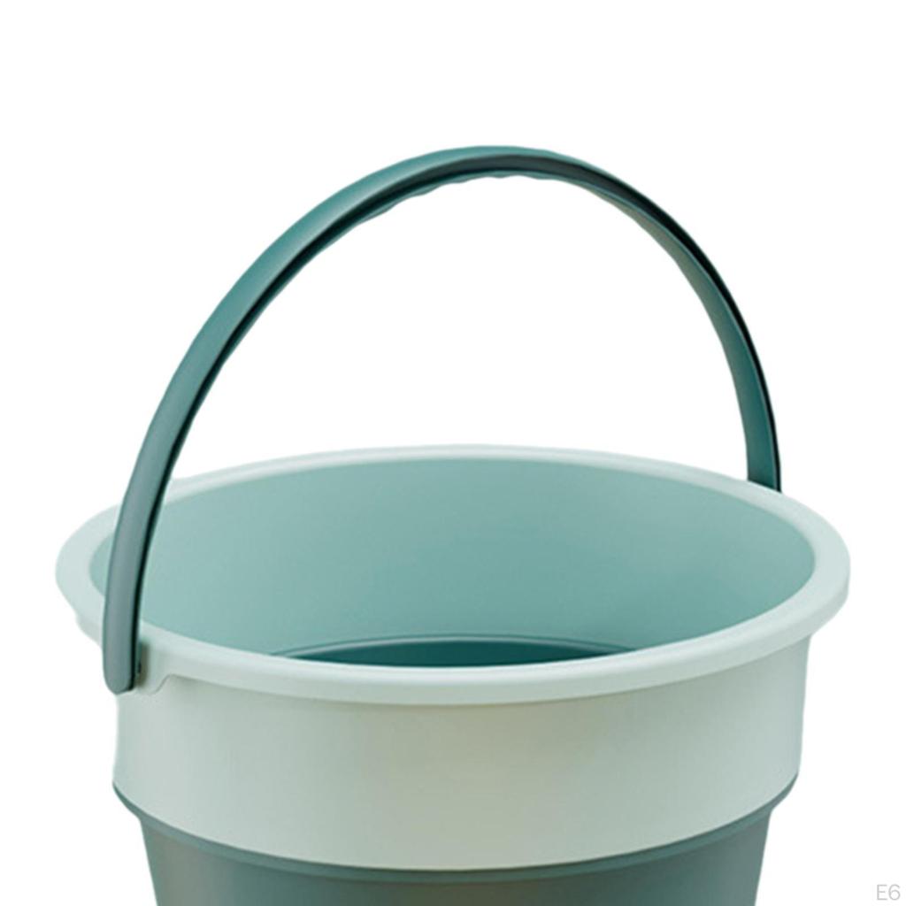 Collapsible Bucket Car Wash Folding Laundry Basket for Hiking Picnics