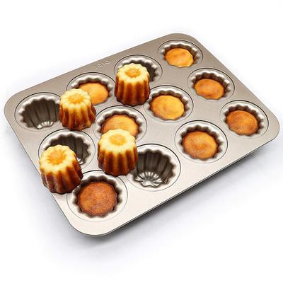 Tatlı Fransız Yapışmaz Pişirme Kalıbı Karbon Çelik Cannele Kalıbı Canele Kalıbı Pişirme Aleti Kek Kalıbı