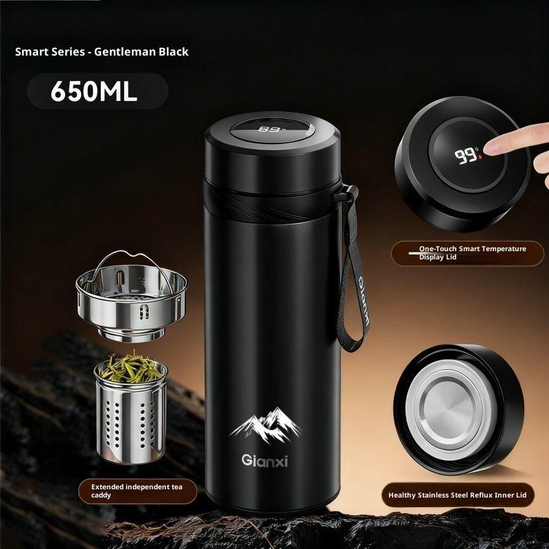 Gianxi New Men'S Car Cup Insulated Cup Stainless Steel High End Water Cup Outdoor Sports Tea Separation Tea Cup Business