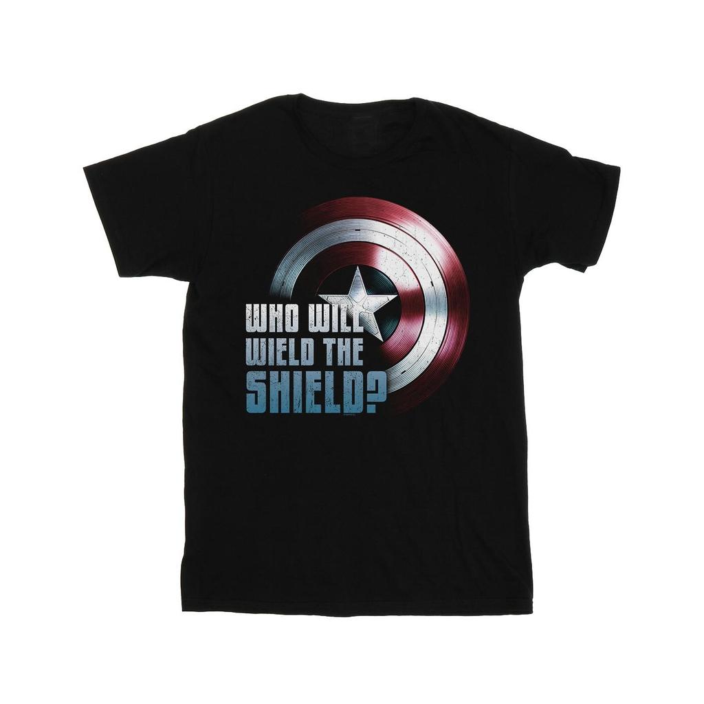 Marvel Mens The Falcon And The Winter Soldier Wield The Shield T-Shirt