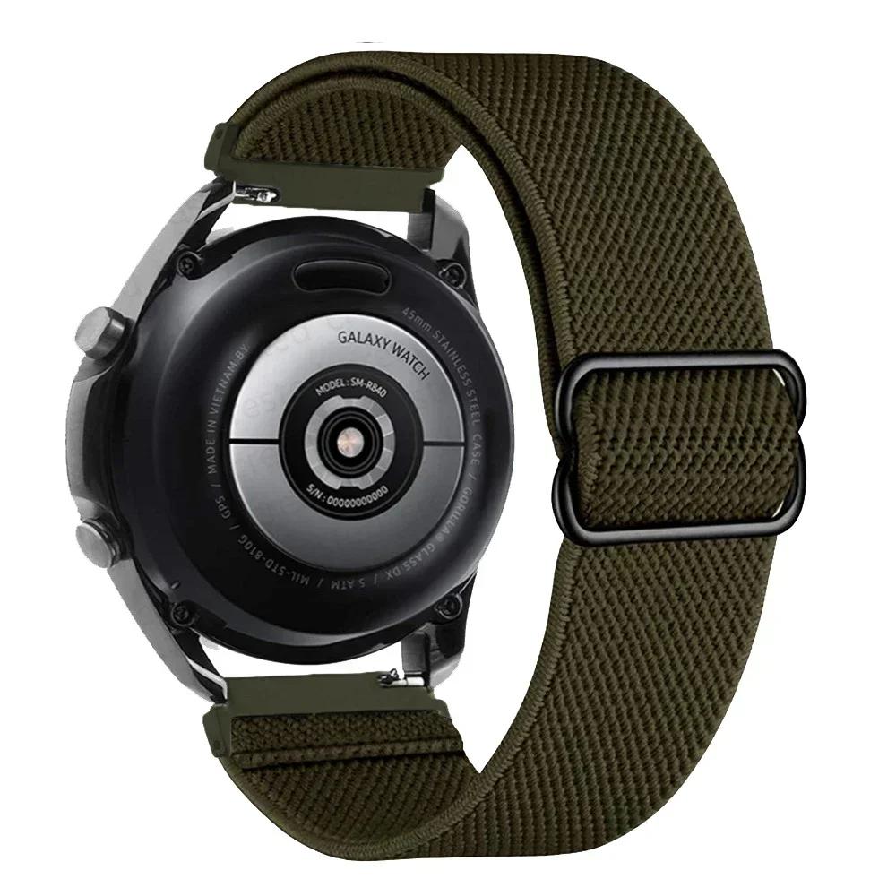 20mm 22mm Nylon-Schlaufenarmband für Garmin Vivoactive 6 Band Forerunner 570 165 245 255 265/Venu 3 Sport-Armband Ersatzarmbänder