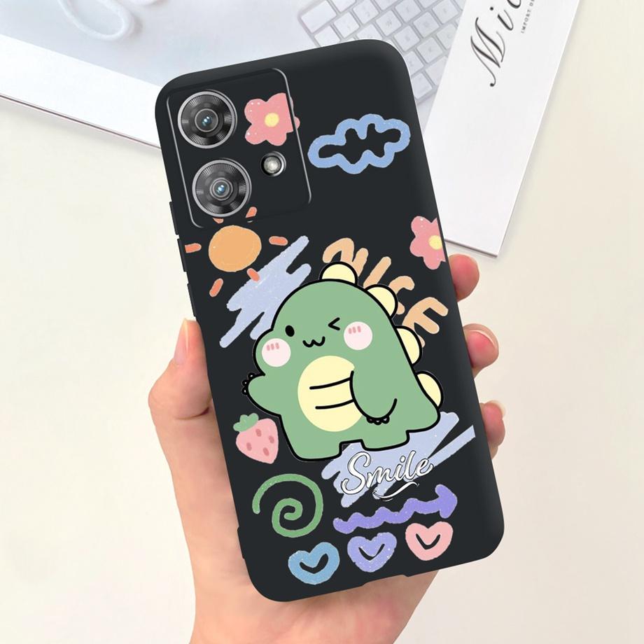 Etui do Motorola Moto Edge 40 Neo 5G Fajny Styl Miękki Silikon Guma Odporne na Uderzenia Pokrowiec na Telefon Wzór Kreskówkowy Fundas Edge40 Neo