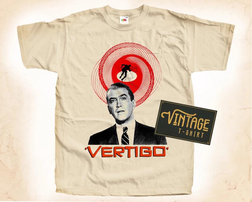 

Vertigo T SHIRT Tee Movie Poster Vintage Natural Shirt sizes S - 5XL S