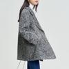 She Tu Women's Mid-Length Double-Breasted Wool Blend Coat