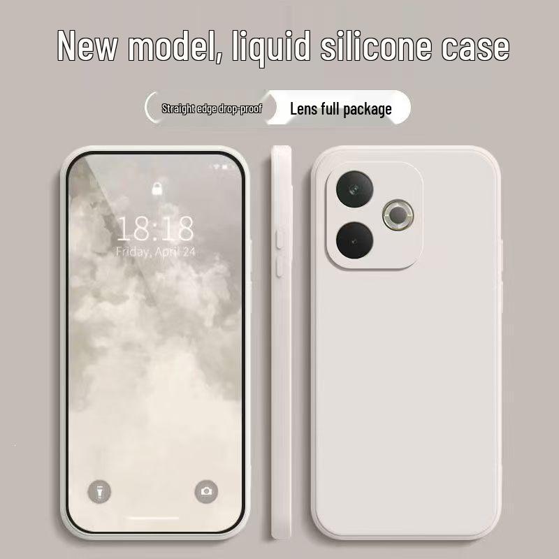 OPPO A5 Vitality Edition Solid Color Liquid Silicone Drop-proof Case