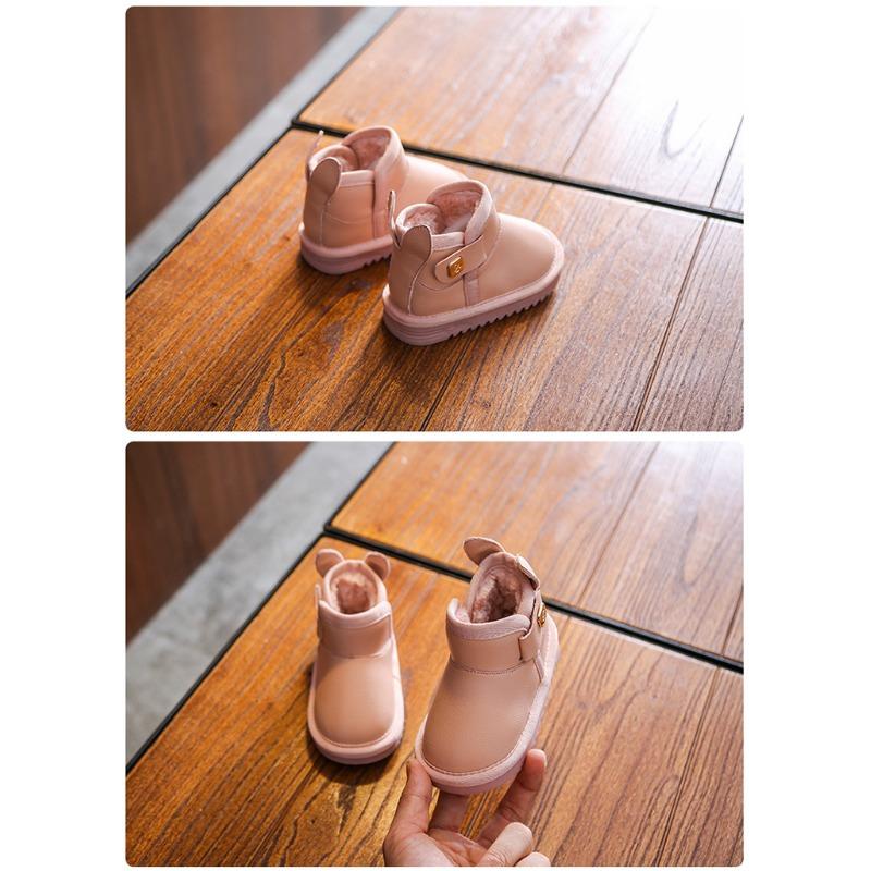 Korean Version New Children's Snow Boots Winter Non-slip Short Boots Thickened Warm Cotton Shoes