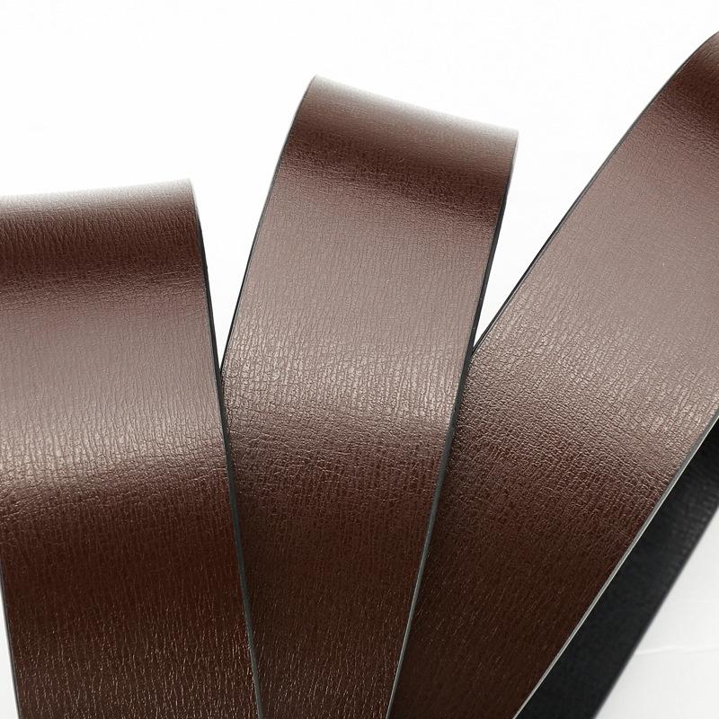 Men'S Belt Body 94-Grain Cowhide Toothless Automatic Belt Strip Genuine Leather Two-Layer Cowhide 3.3Cm Inner Wear Belt Strip