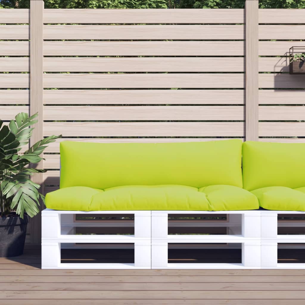 2 Piece Palette Cushion Set Neon Green Fabric