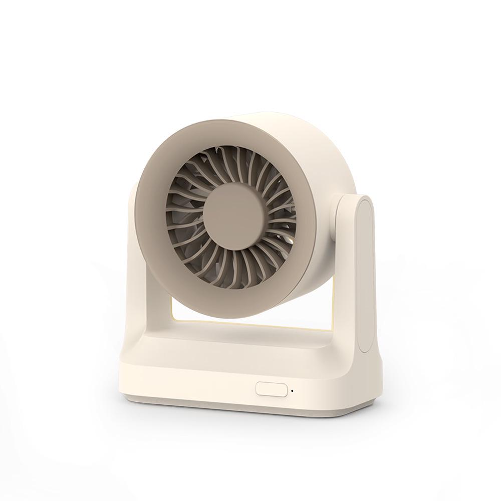 New 2026 Mini Rechargeable Silent Desktop Fan - Portable, Rotatable, Long-Lasting Office Fan