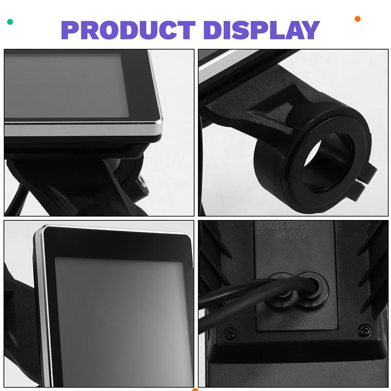 2X Fatbike Accessoires Dispaly Version Waterproof Screen LCD Speed Meter For Fatbike OUXI V8 M5 Scooter Parts