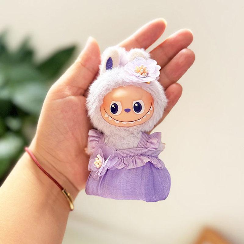 Mini Version 4.0 Vinyl Face Plush Blind Box Doll Clothes Christmas Set Small Nose Gaga Heart Bottom Password