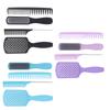 4pcs Hair Brush Set Hollow Comb Tail Comb Fine Wide Teeth Scalp Massage Hair Styling Comb Set