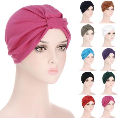 Chapeau Turban extensible pour femmes musulmanes, casquette de chimio, perte de cheveux, écharpe de tête