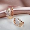 1 Paar Luxus Vintage Hohle Rose Blume Ohrringe für Frauen Golden & Silber Zwei Farben Täglich Mode Party Schmuck Valentinstag Geschenke
