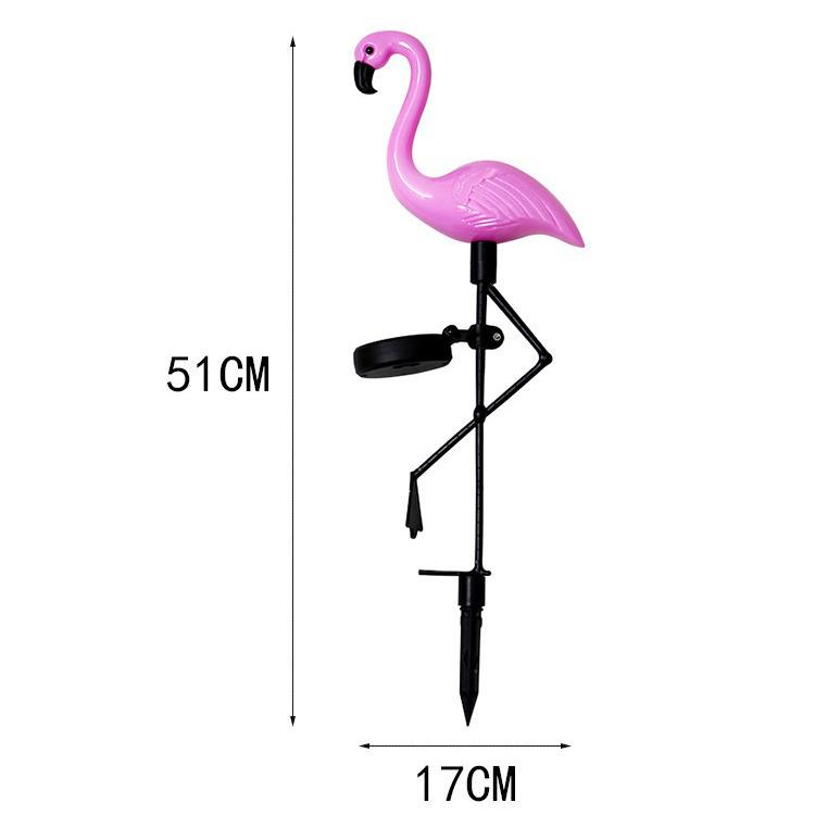 Solar LED Flamingo Gartenleuchte – Dekorative Außen-Bodenleuchte für den Hof