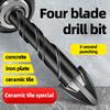 Multifunctional Hand Drill Ceramic Tile Concrete Bench Drill Glass Iron Plate Stainless Steel Special Triangle for Punching Alloy Drill Bit