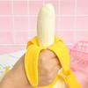 Fun Banana Stress Relief Toy For Kids, Teens Squeeze, Vent, And Play!