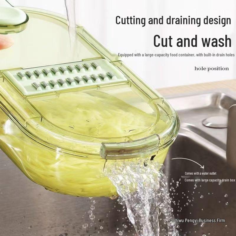 Utensil Merchant Multifunctional Vegetable Shredder & Slicer with Hand Protector for Cabbage, Potato, and Cucumber.