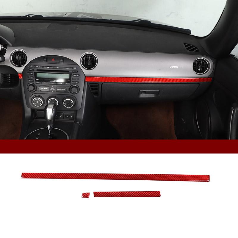 

Для Mazda MX-5 NC 2009-2014 М яке карбонове волокно Декоративні аксесуари для центральної консолі, панелі приладів, керма, підлокітників дверей автомобіля 11