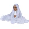 Newest 2 IN 1 High Quality Solid Color Chiffon Scarf Hijab With Niqab Set Instant Headscarf And Under Cap For Muslim Woman