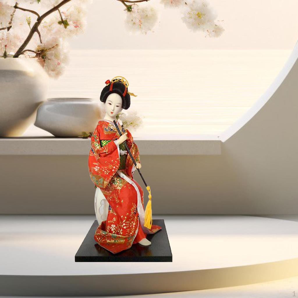 Japanese Geisha Doll - Artistic Home Decor Piece
