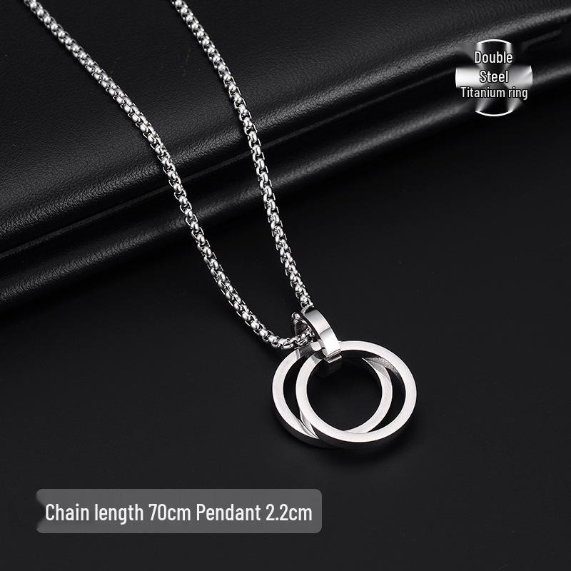 Trendy Men's Clavicle Necklace: Versatile, High-End, Simple Hip Hop Jewelry