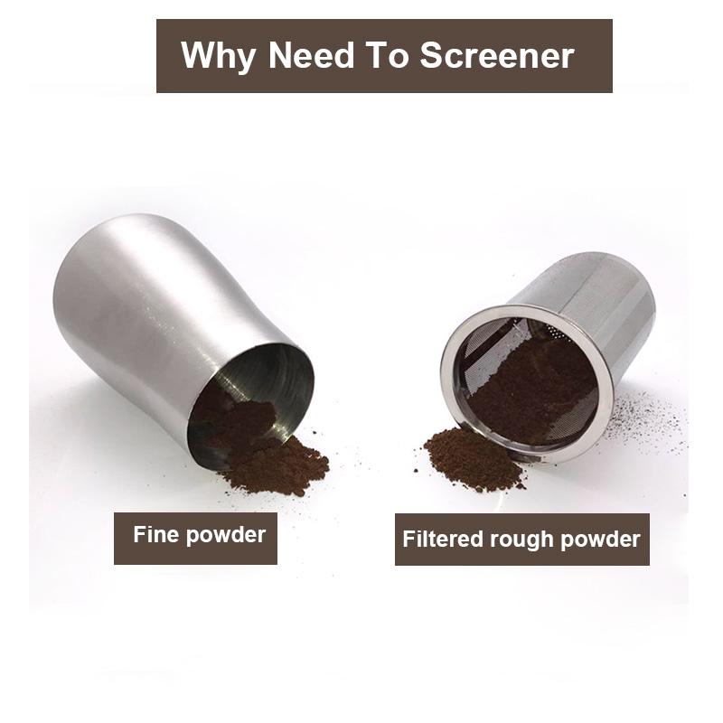 BORREY Stainless Steel Coffee Filter Reusable Coffee Shaker Chocolate Shaker Icing Sugar Powder Flour Sifter Coffee Tools